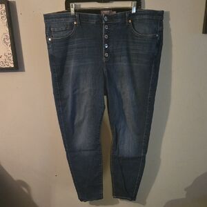 Torrid Bombshell Skinny Dark Blue Jeans